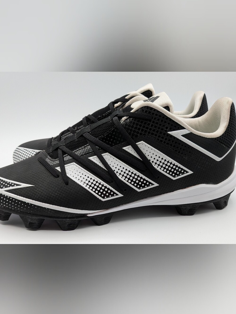 Adidas Adizero Afterburner 7 MD Baseball ⚾ Cleats in black and white  -  Sz 12